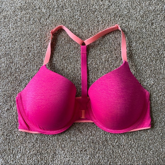Victoria’s secret NWOT pink racerback semi demi bra 34D - Picture 4 of 11